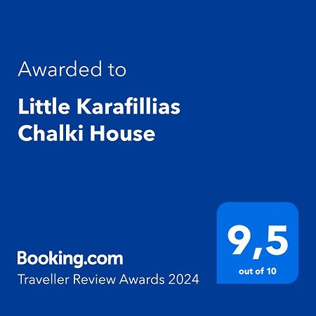 Little Karafillias Chalki House Villa Dış mekan fotoğraf